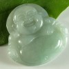 5600 Carved jade buddha pendant bead necklace 