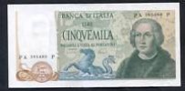 5000 LIRE D ITALIE COLOMBO 2 EME TYPE 11.4.1973 TTB+  