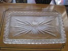 LOVELY GLASS  SQUARE PLATTER/TRAY 