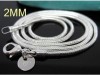 free 925 sterling silver 20 inch snake chain C4 2MM 