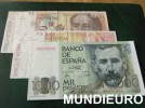 ESP::$MUNDIEURO$ FANTASTICO LOTE 3 BILLETES ESPAÑA INVERSIÓN