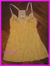 NEW HOLLISTER YELLOW MANHATTAN BEACH LOGO CAMI TANK (S) 