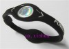 NEW Black Power Balance Silicon Wristband Bracelet 