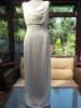 wedding dress grecian style diamante/pearl trim-uk12 