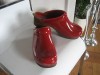 Sanita Holz Clogs, Lack Leder rot, 37, NEU