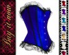 New blue sexy burlesque corset basque size 8 A3003 