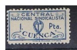 CUENCA, CENTRAL NACIONAL SINDICALISTA, 1 PTA,  