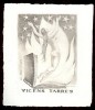 BIG VINTAGE EX LIBRIS EXLIBRIS NUDE GIRL WOMEN 