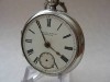 ANTIQUE GENTS SOLID SILVER POCKET WATCH C B'HAM 1898 