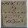 Vintage SAYBROOKE  DE Safety Razor Blade Wrapper 