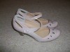 Lovely Beige Patent Shoes Size 6 - Excellent Condition 