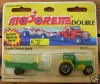 NOS Diecast Majorette Double #369 Tractor + Hay Trailer 