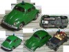 FALLER AMS VW Police blinking Vlokswagen green slot car 