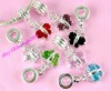 Lot 7 Pcs Mix Color Crystal Butterfly Bead Fit Bracelet 