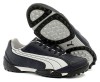 Boys PUMA Navy Leather Trainers Size 3 (36) 