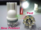 2pcs Super Bright White 9 LED Wedge 194 T10 168 Accord 