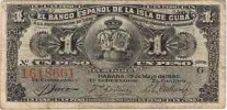 UN PESO DEL BANCO DE ESPAÑA EN CUBA