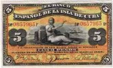 5 PESOS DEL BANCO DE ESPAÑA EN CUBA