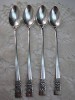 Oneida Community Silver Coronation 4 Iced Tea Spoons 