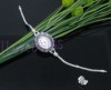 1 PC Silver Tone Oval Quartz Watch. Fits Pandora 20cm 