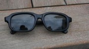 POLAROID VINTAGE SUNGLASSES MOD RETRO BLACK GOOD CONDIT 