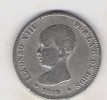 2 ptas plata Alfonso XIII 1889 (*-- 8-) ref. 147/1213 