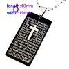 B5003 Bible Cross 316L Stainless Steel chain Pendant 