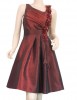 Fashion Flower Cluster Tassel Cocktail Dress  L  Red 