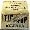 Vintage TIP TOP DE Safety Razor Blade  WRAPPER 