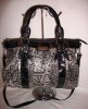 FAB ***BLACK SNAKE PRINT CROWN BAG*** NEW 