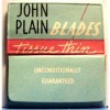 Vintage JOHN PLAIN Double Edge Safety Razor Blade  