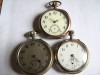 LOT OF 3 - SOLID SILVER (2) EUROPEAN  POCKET WATCHES 