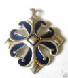 Sterling Silver & Enamel Celtic Pendant By Miracle 