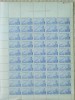 Spain 1939 Air 1pta in complete sheet of 50 mint 