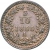 LANZ - Austria Ungarn 5/10 Kreuzer 1860 A Wien *SB284 