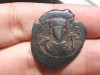 Phocas, AE 1/2 follis. NIKOA. Nicomedia. 602-610 AD. 