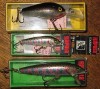 Lot 3 Boxed Rapala Lures - Fat Rap, CD-5 RT, CD-9 RT 