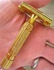 Aristocrat GOLD vintage GILLETTE safety RAZOR pre-date 