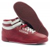 Ladies REEBOK Burgundy Leather Trainers Size 6 (39) 