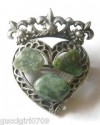 Vintage Silvertone Celtic Luckenbooth Brooch  