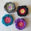 Lote de 4 broches de fieltro / BROCHE FLOR 