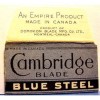 Vintage CAMBRIDGE  Double Edge Safety Razor Blade  