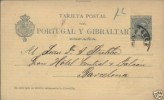 Spain PSC 1893  Circulated inside Barcelona. 