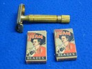 VINTAGE GOLD GILLETTE SAFETY RAZOR & DON JUAN BLADES 