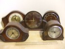 Vintage Mantle clock assortment wind up spares/repair 