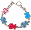 Beautiful! Enamel.925 silver Bracelet 6.5