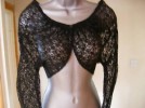 black lace bolero blouse/jacket 