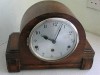 LOVELY VINTAGE ENGLISH WESTMINSTER WOODEN MANTEL CLOCK  