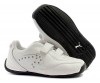 Girls PUMA White Leather Trainers Size 5 (22) 