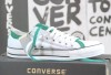 Converse Chucks All Star OX 109626 Weiss Grün Gr 42-8.5 